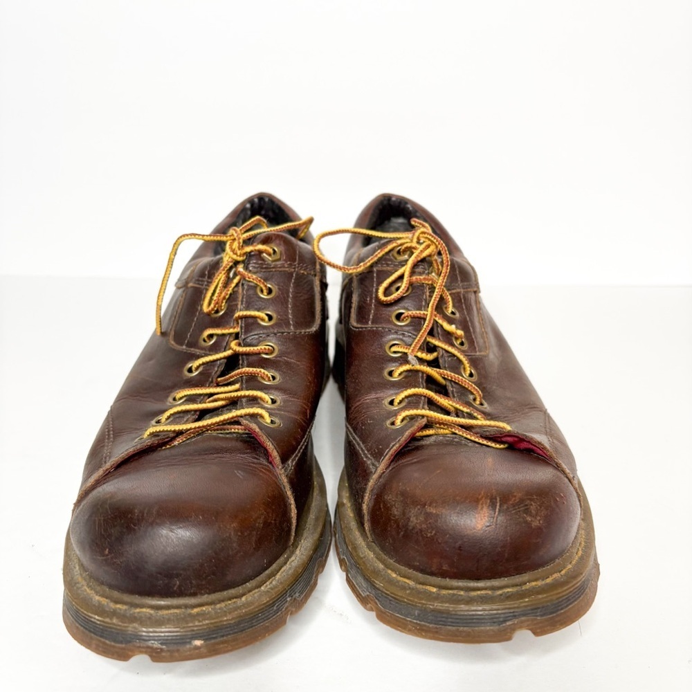 VTG Dr. Martens Gabe Dark Brown Chunky Y2K 90’s Leather Men's Oxfords 11 - Picture 3 of 5